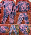 NAVY BLUE/PURPLE BLEACH DYED SET (BLANK)