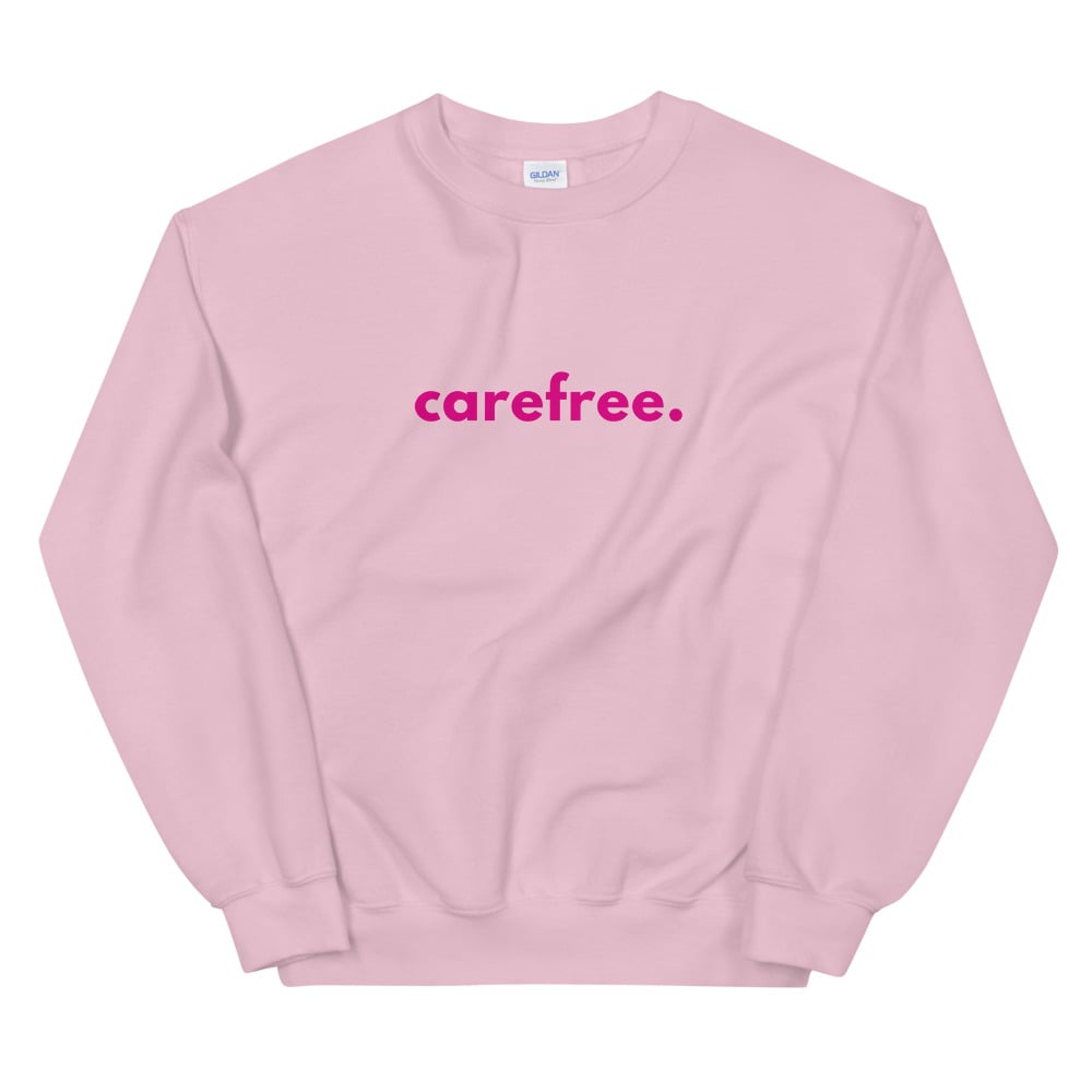 Image of Unisex Carefree Baby Pinks Sweatshirt