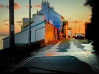 SUNSET, APPROACH TO ABERDOVEY, AUTUMN