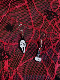 Scream Horror Earrings 