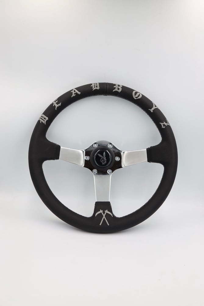 Image of DEADBOYZ ( leather steering wheel )