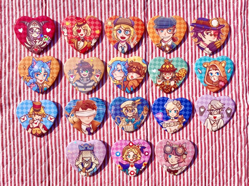 IDV: Holographic Heart Buttons