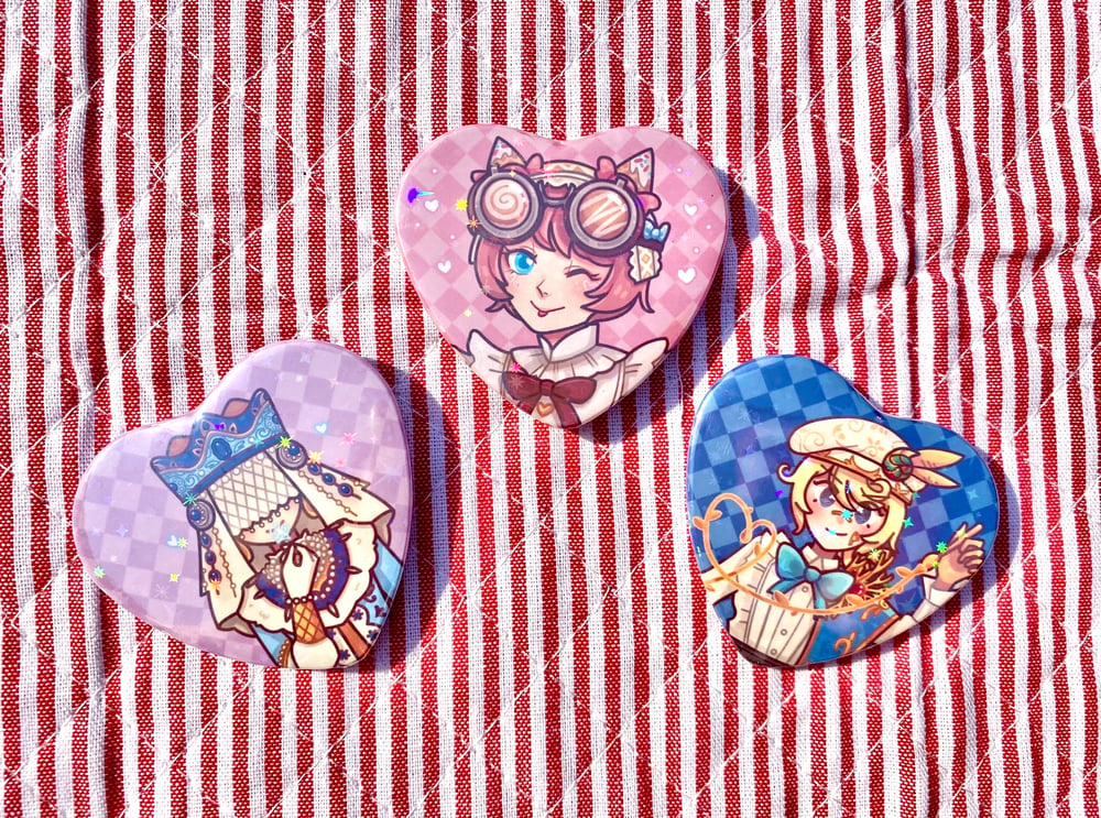 IDV: Holographic Heart Buttons