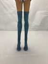 Blue Thigh High Boots: Pidgin Doll pair1