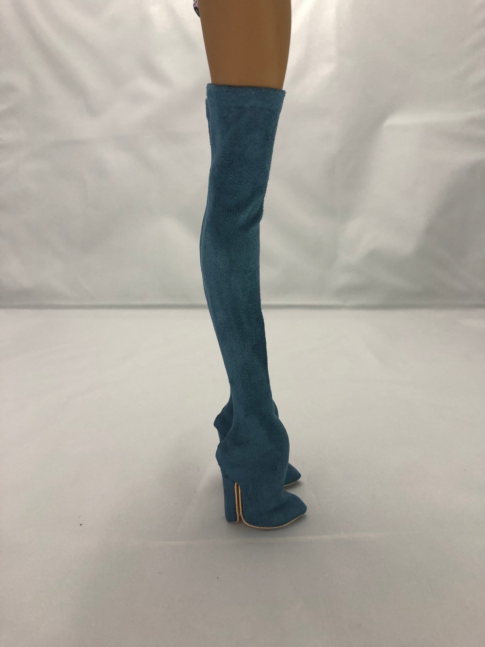 Blue Thigh High Boots: Pidgin Doll pair1