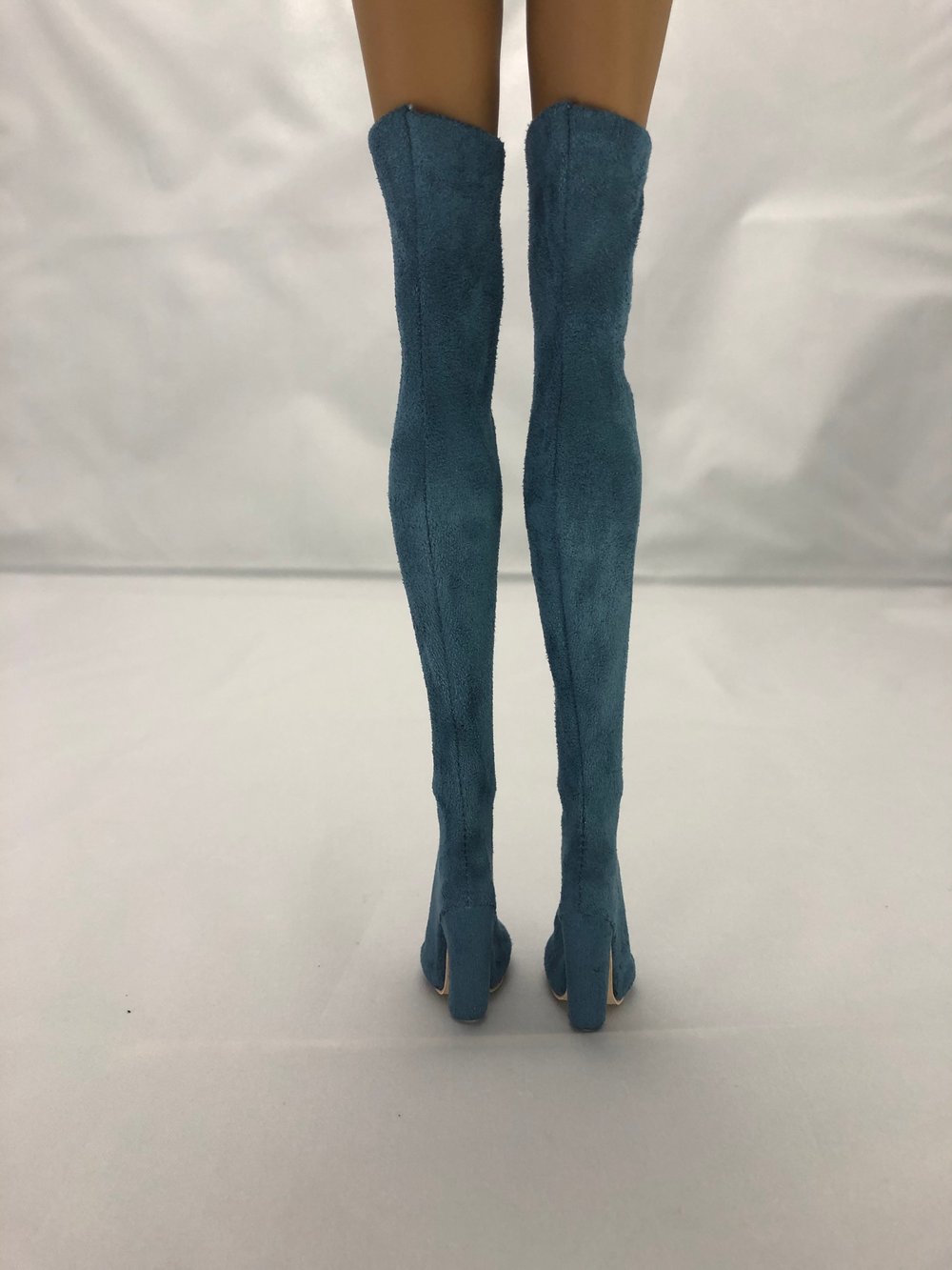 Blue Thigh High Boots: Pidgin Doll pair1