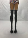 Gray Suede Thigh High Boots: Pidgin Doll Pair 2