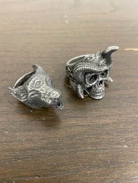 Image 2 of Skull / Wolf Rings 