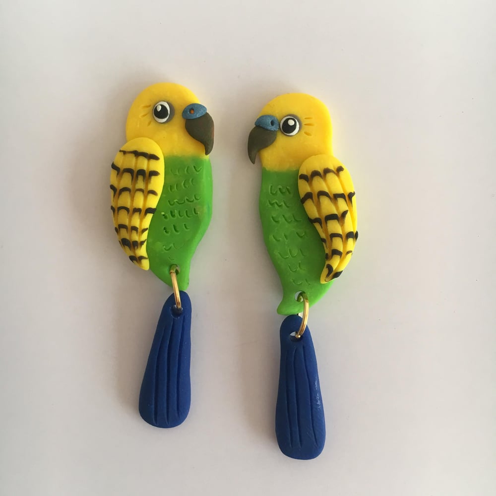 Your Pet Bird - custom made earrings