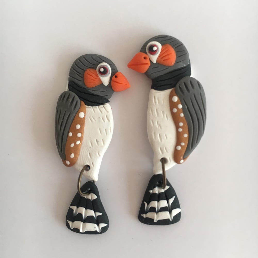 Your Pet Bird - custom made earrings