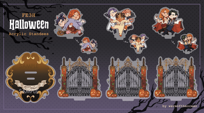 FE3H Halloween Charms and Standees