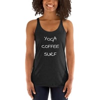 Yoga Coffee Surf - Women's Racerback Tank