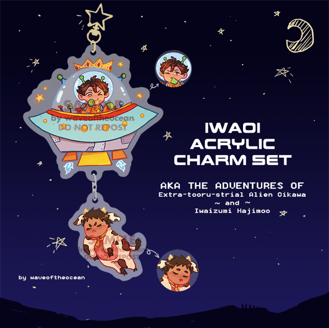 HQ!! Iwaoi Acrylic Charm Set