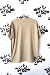Image of stack tee in tan 
