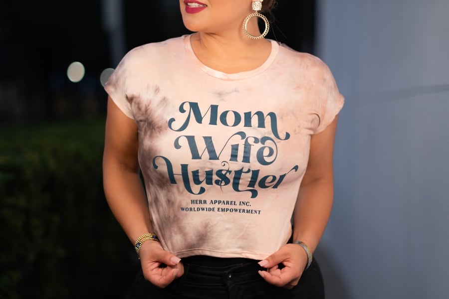 Image of Mom, Wife, Hustler- Blush Tie Dye