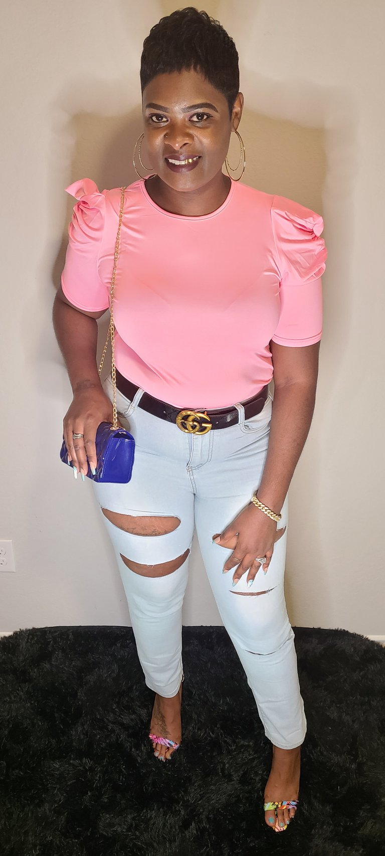 Ruffled Short Sleeve Shirt Image 2