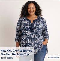 Image 1 of New XXL croft and barrow studded top #880*8