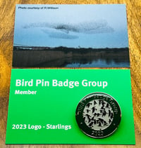 Image 1 of 2023 Members Badge - Dec 2023 - Bird Pin Badge Group Series