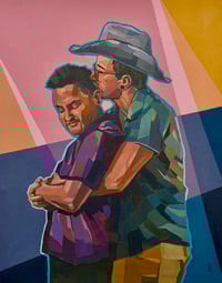 Image 1 of Love Illuminates - 24x30" Acrylic on canvas (unstretched)