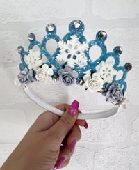 Image 2 of Snowflake princess Tiara crown