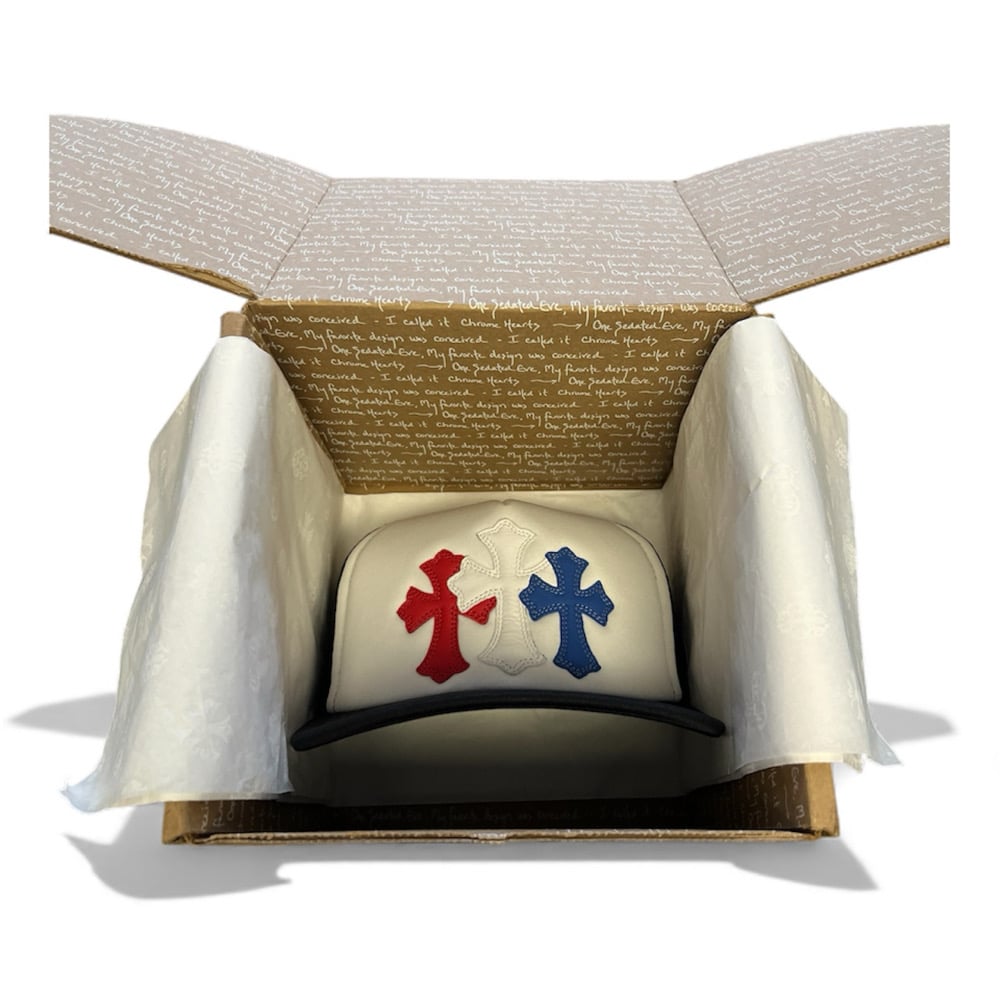 Image of Chrome Hearts Triple Cross Patch Hat