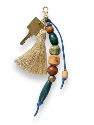 Image of BEAD & TASSEL BAG CHARM #1