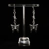 Barbed wire butterfly earrings 
