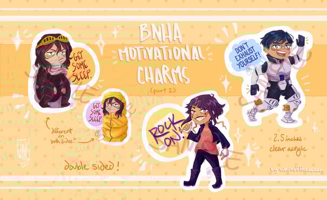 B N H A Motivational Charms