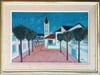 Mid-century Modern Swedish Artist ‘Provincial French Town’ 