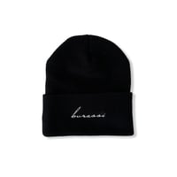 Image 1 of Black Script Beanie