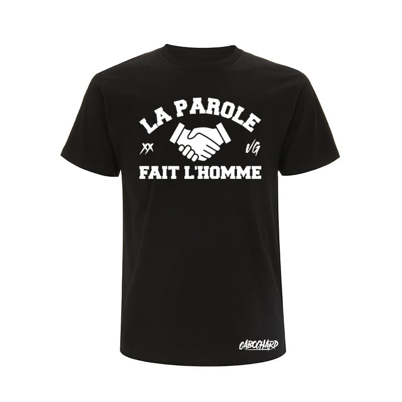 Image of TEE-SHIRT NOIR - LA PAROLE FAIS L'HOMME