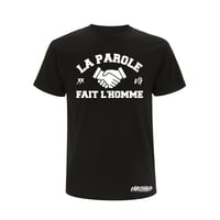 TEE-SHIRT NOIR - LA PAROLE FAIS L'HOMME
