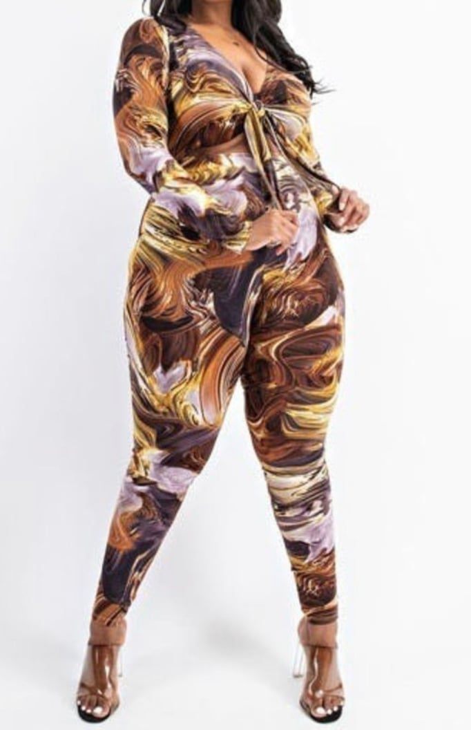 Image of Cinnamon Swirl jumpsuit 