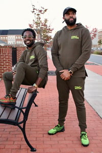 Image 3 of Premium Family Matters Sweatsuit - Olive Green