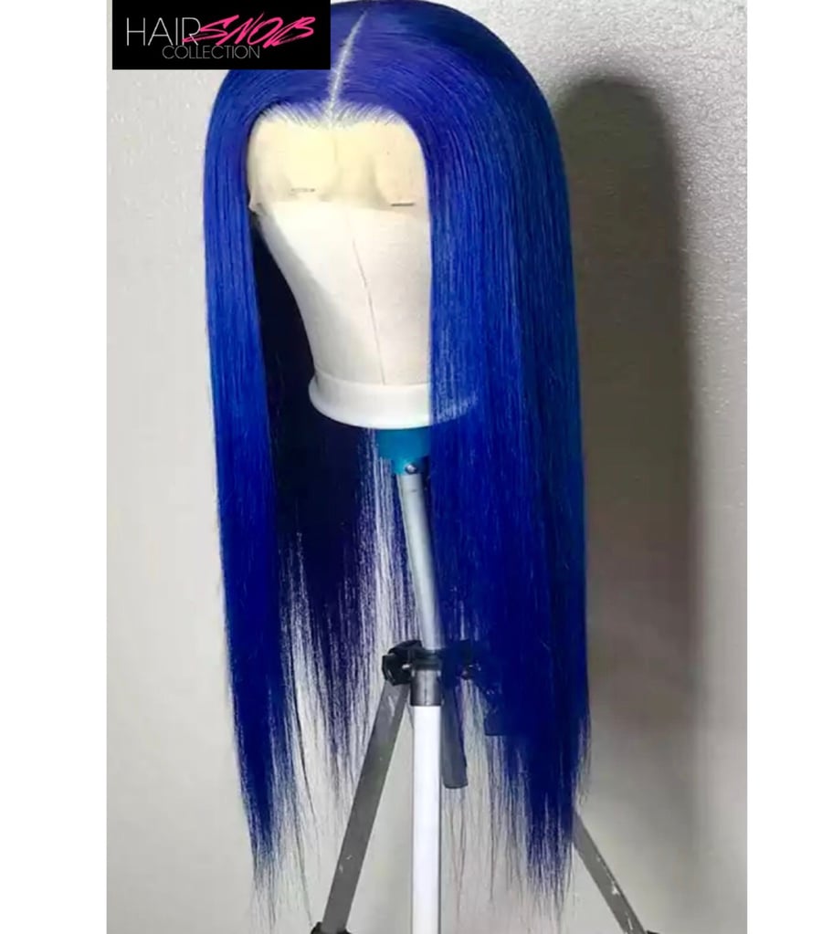 Image of Lace Front 13x4 Nipsey Blue Straight Wig