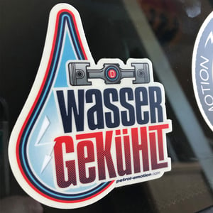 Image of Wassergekühlt "Water-Cooled" Sticker