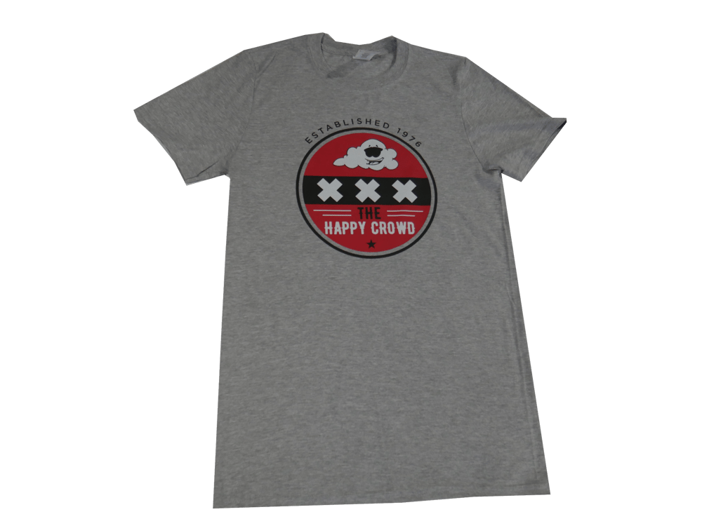 Image of 'The Happy Crowd' Grey Colors Tee