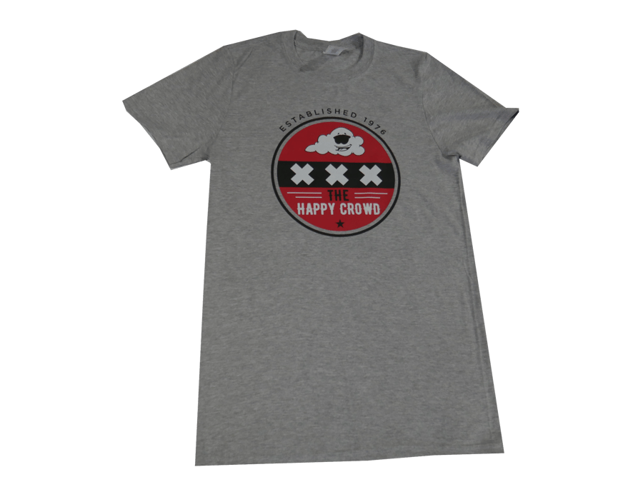 Image of 'The Happy Crowd' Grey Colors Tee