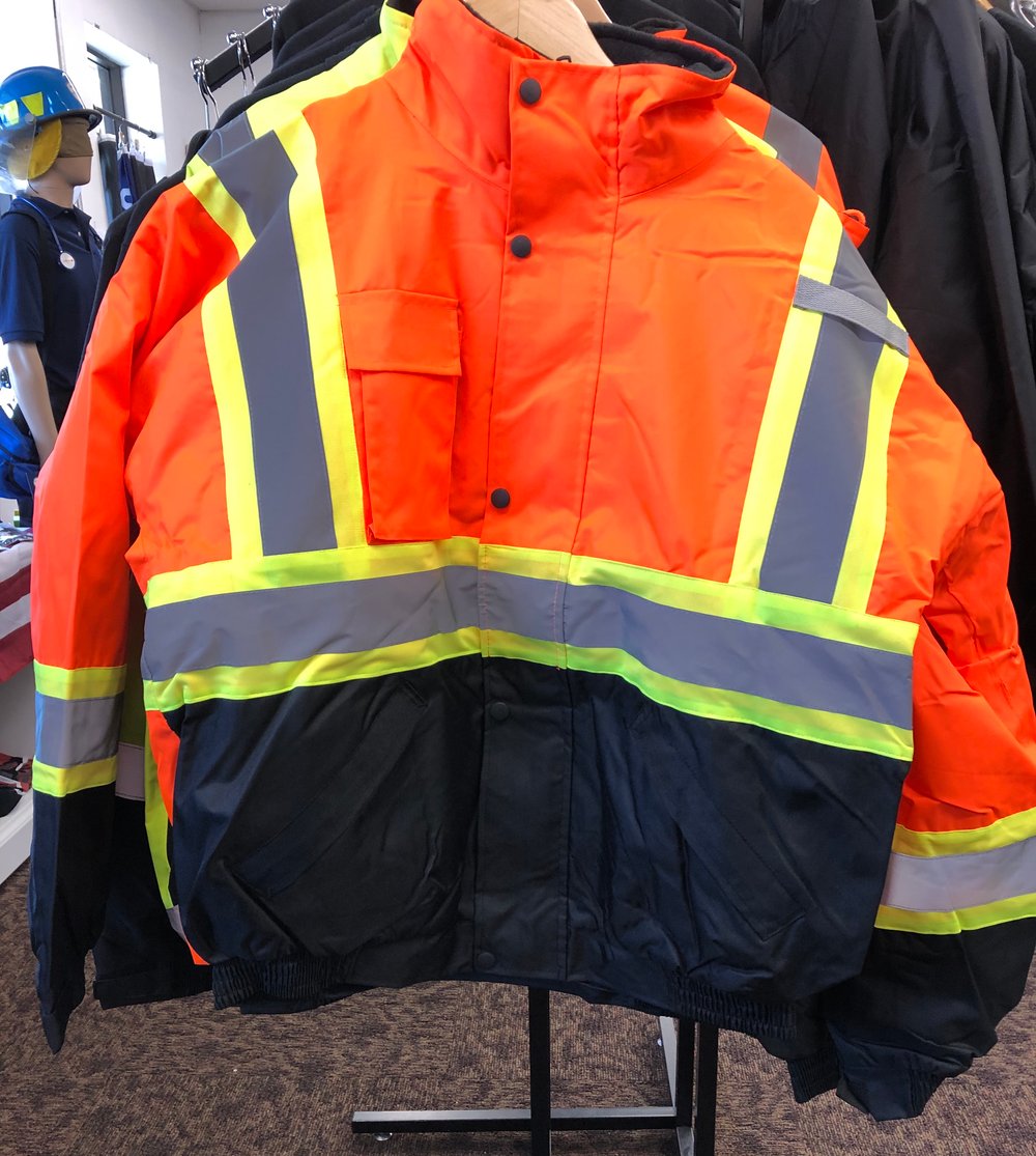 Bomber Style Reflective Safety Jacket