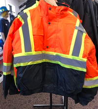 Image 2 of Bomber Style Reflective Safety Jacket