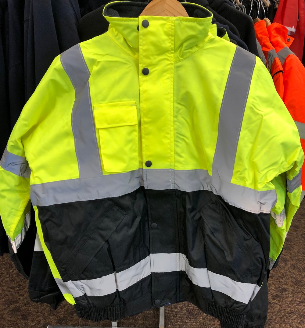 Bomber Style Reflective Safety Jacket