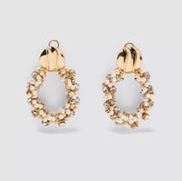 Gold Beaded Earrings