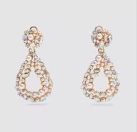 Crystal Pear Drop Earrings