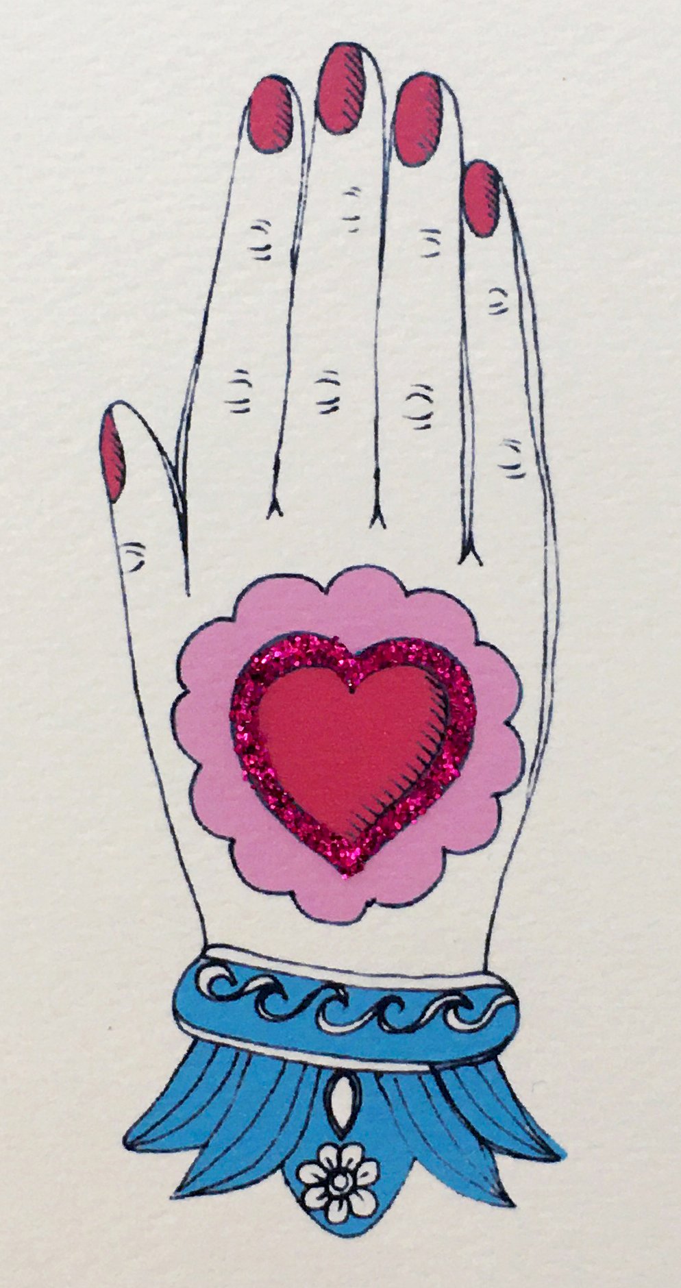 Heart Hand Card
