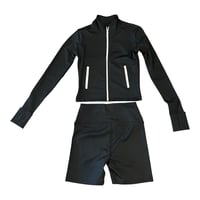 Image 2 of Yoga Biker Set (Black)