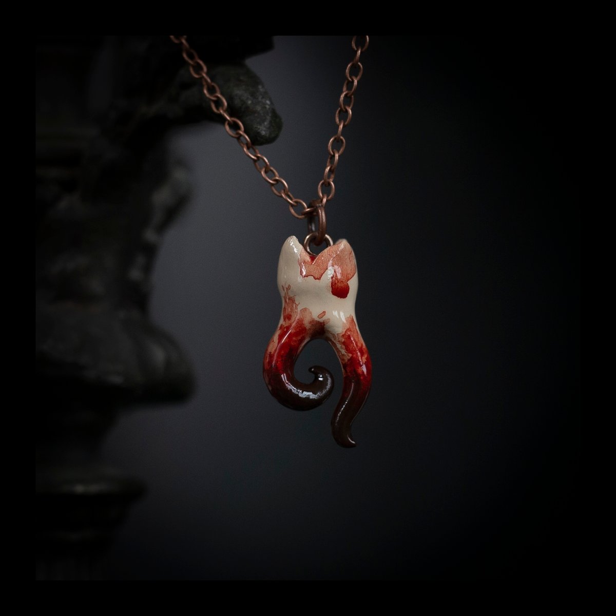PRE-ORDER: "The Whimsical Collection" Curled 2-Root Molar in Crimson