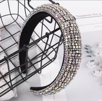 Image 1 of Large Silver Crystal Headband
