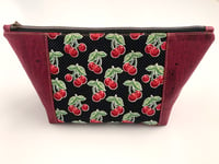 Image 1 of Cherry beauty bag