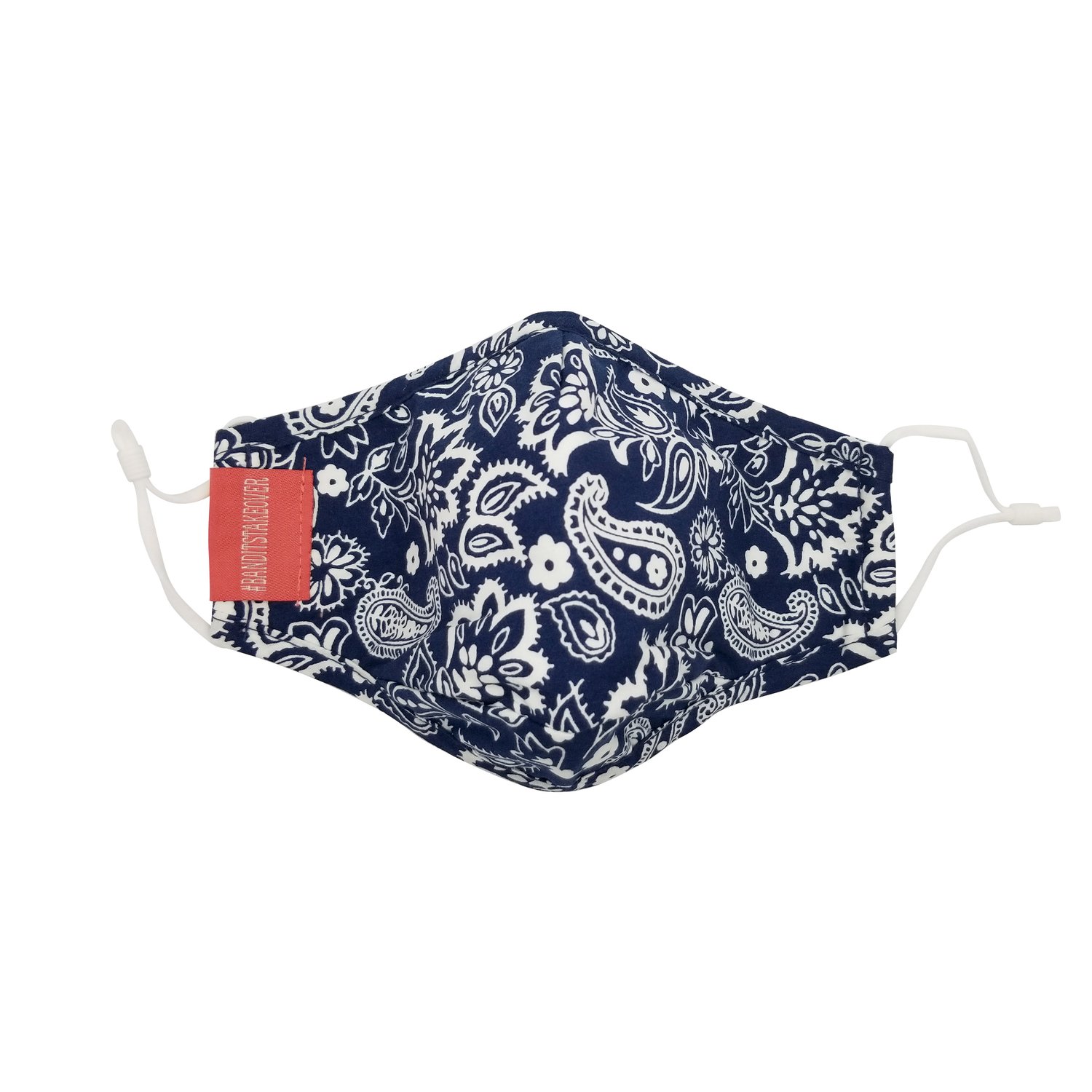 Image of BANDITS FACE MASK - NAVY PAISLEY