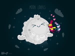 Image of Moon Lovers Print
